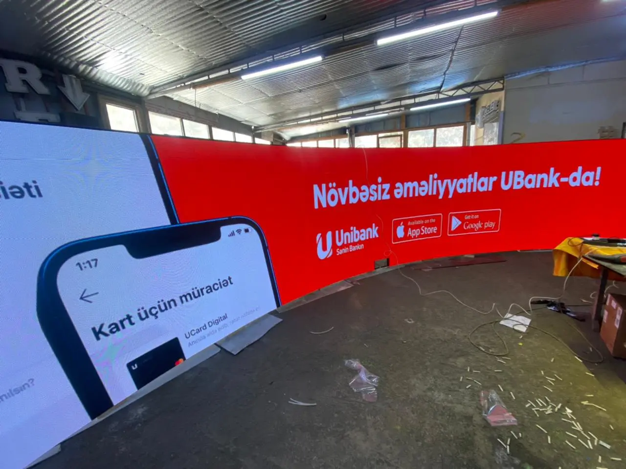 Sərgi stendi LED video divar